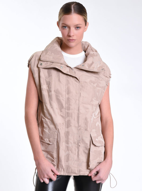 Camo Oversize Svetlana Vest - Blanc Noir Online Store