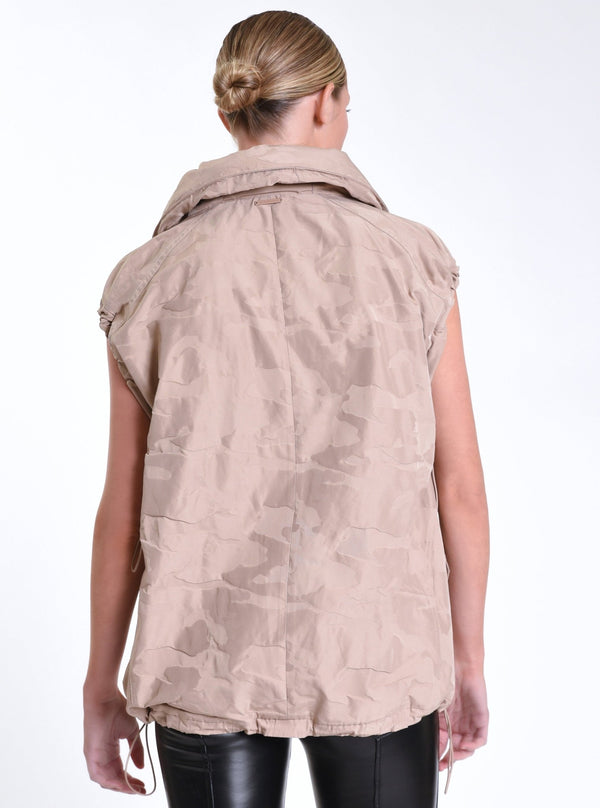 Camo Oversize Svetlana Vest - Blanc Noir Online Store