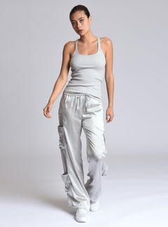 Chelsea Silk Wide Leg Pant - Blanc Noir Online Store