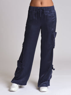 Chelsea Silk Wide Leg Pant - Blanc Noir Online Store