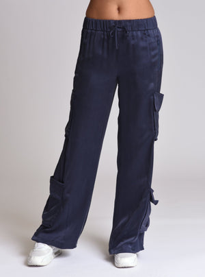Chelsea Silk Wide Leg Pant - Blanc Noir Online Store