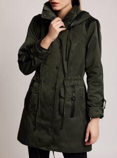 Classic Solid Anorak - Blanc Noir Online Store
