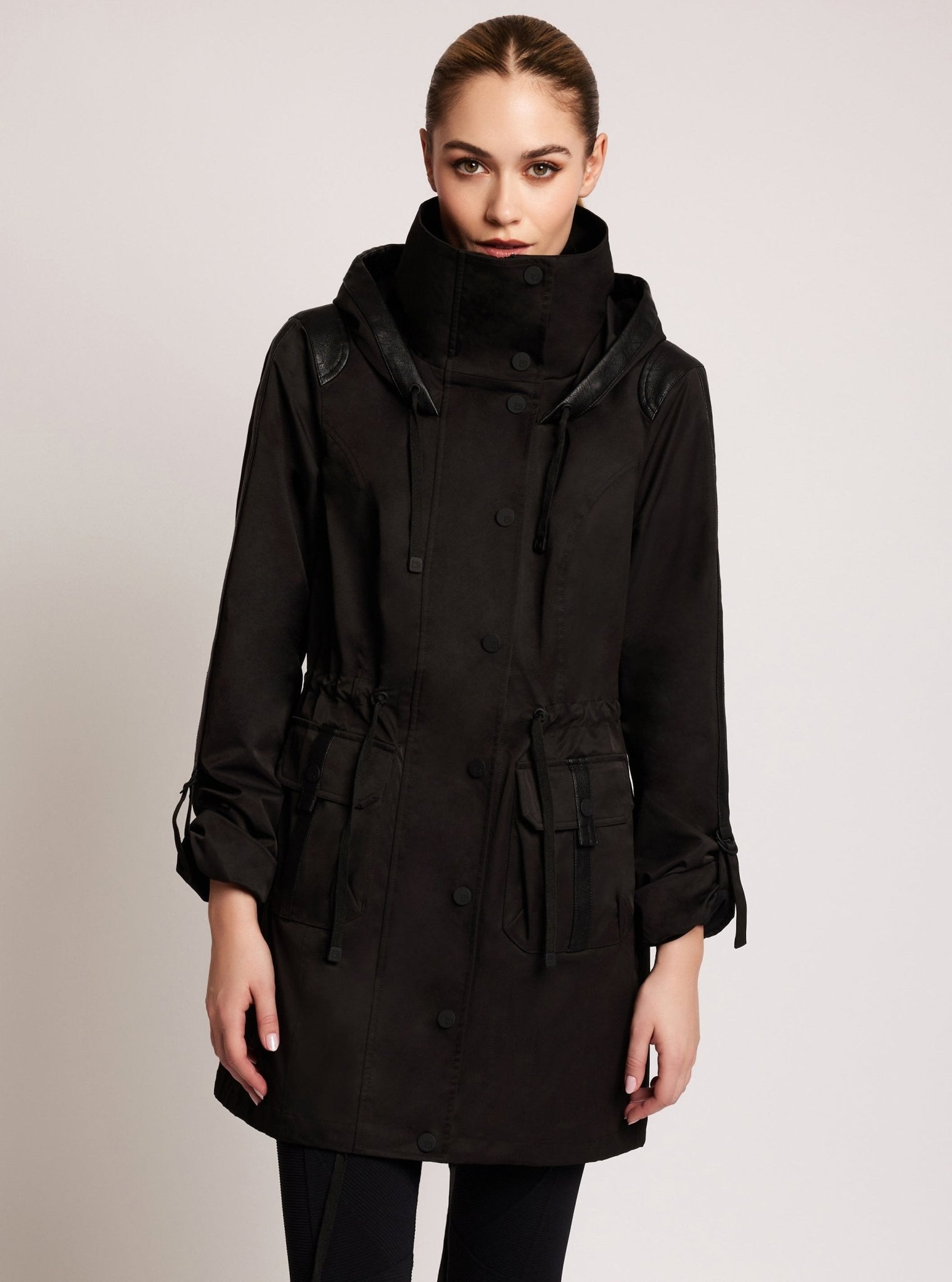 Classic Solid Anorak - Blanc Noir Online Store