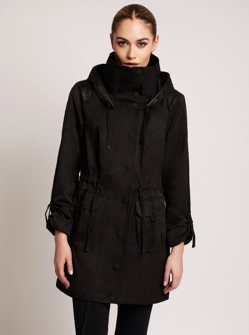 Classic Solid Anorak - Blanc Noir Online Store