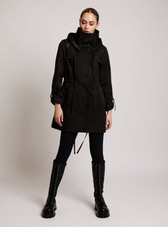 Classic Solid Anorak - Blanc Noir Online Store