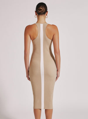 COLOR BLOCK DRESS - Blanc Noir Online Store