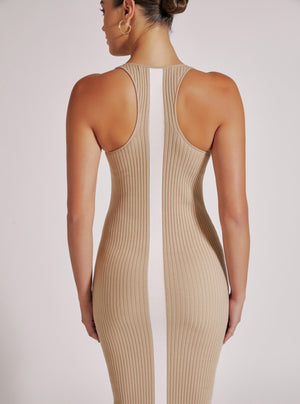 COLOR BLOCK DRESS - Blanc Noir Online Store