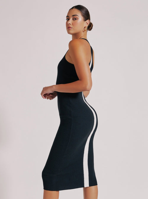 COLOR BLOCK DRESS - Blanc Noir Online Store