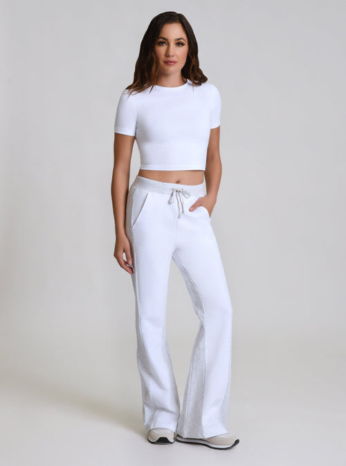 Color Blocked Wide Leg Pant - Blanc Noir Online Store