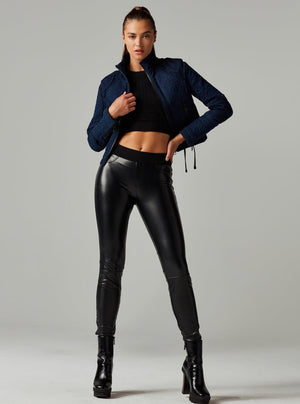 DENIM SEVILLE MOTO JACKET - Blanc Noir Online Store