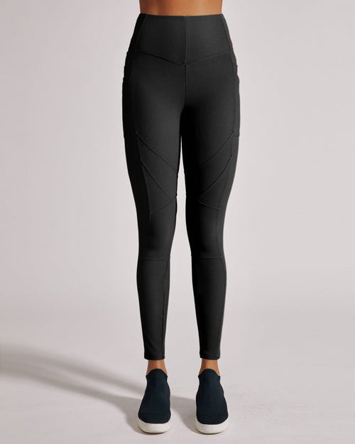 Directional Rib Legging - Blanc Noir Online Store