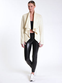 Drape Front Jacket - Blanc Noir Online Store
