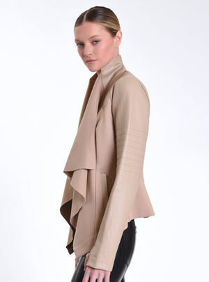 Drape Front Jacket - Blanc Noir Online Store