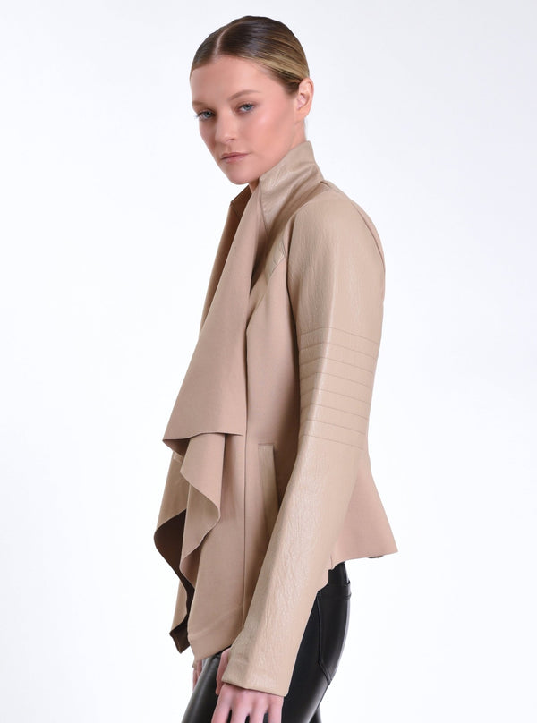 Drape Front Jacket - Blanc Noir Online Store