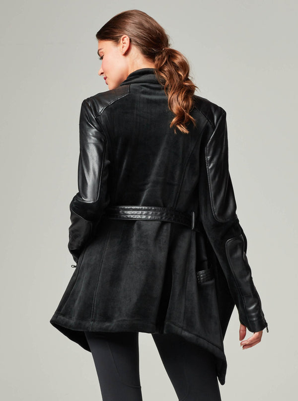 Drape Velour Jacket - Blanc Noir Online Store