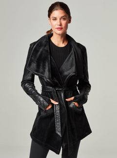 Drape Velour Jacket - Blanc Noir Online Store