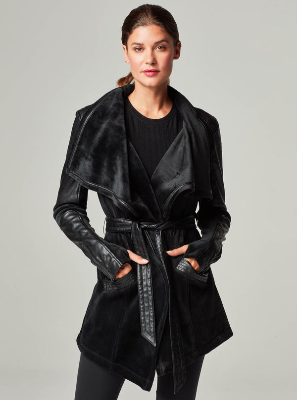 Drape Velour Jacket - Blanc Noir Online Store