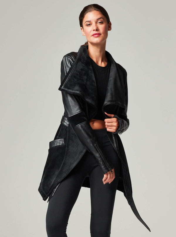 Drape Velour Jacket - Blanc Noir Online Store