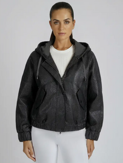 Elodie Vegan Leather Jacket Black