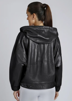 Elodie Vegan Leather Jacket Black