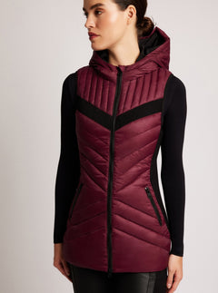 Elongated Puffer Vest - Blanc Noir Online Store