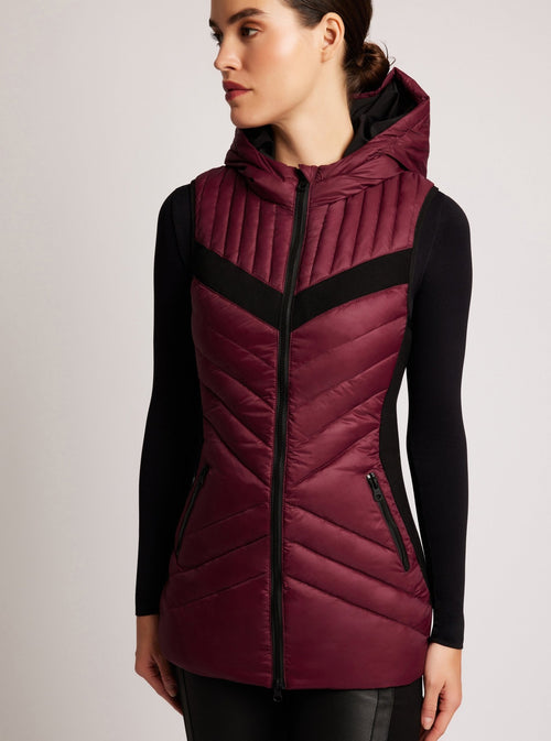 Elongated Puffer Vest - Blanc Noir Online Store