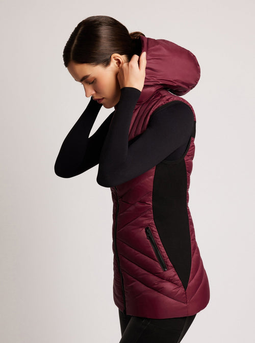 Elongated Puffer Vest - Blanc Noir Online Store