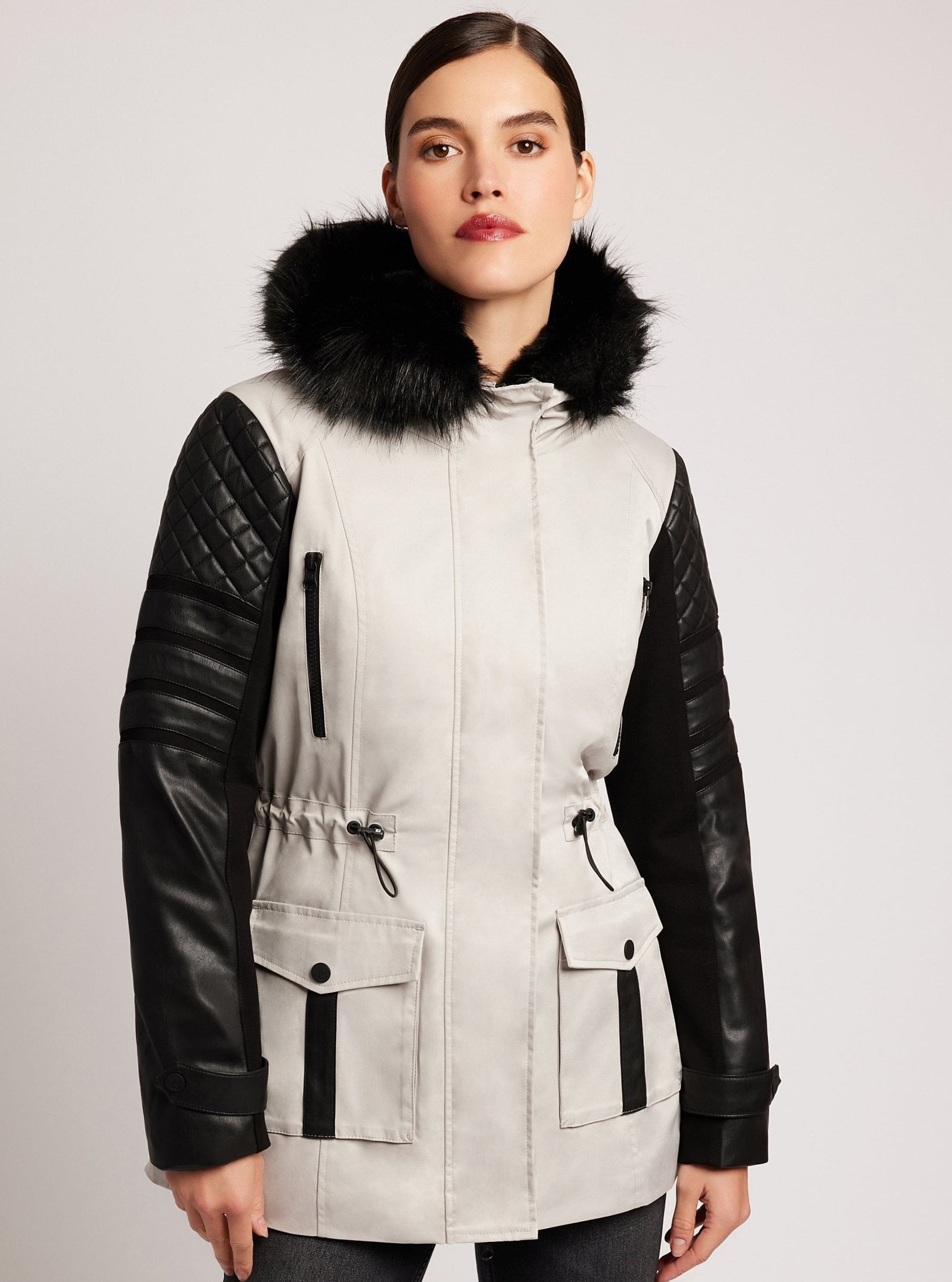 Enfield Hybrid Solid Jacket - Blanc Noir Online Store