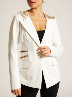 GAYATRI HOODED BLAZER - Blanc Noir Online Store