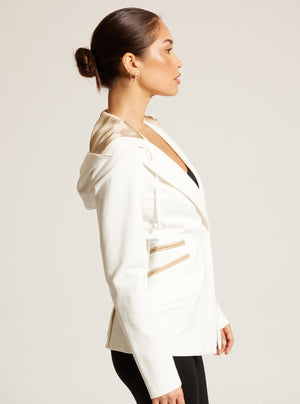 GAYATRI HOODED BLAZER - Blanc Noir Online Store