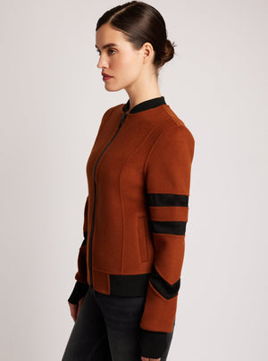 Handmade Wool Bomber - Blanc Noir Online Store