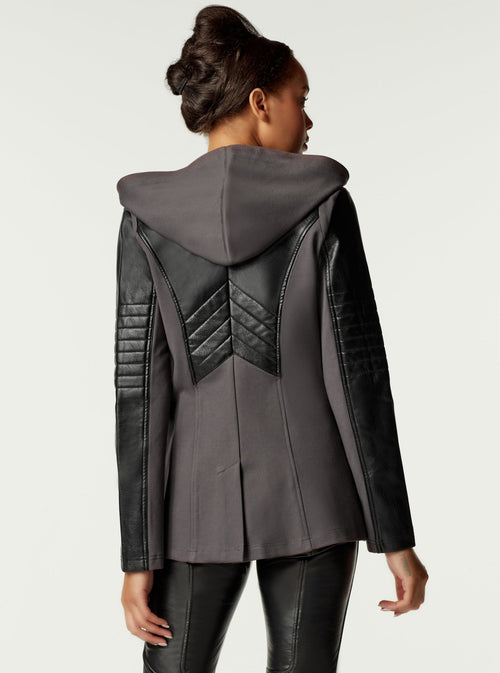 HOODED BLAZER - Blanc Noir Online Store