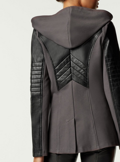 Hooded Blazer - Turbulence (Grey) LAST CALL FINAL SALE - Blanc Noir Online Store