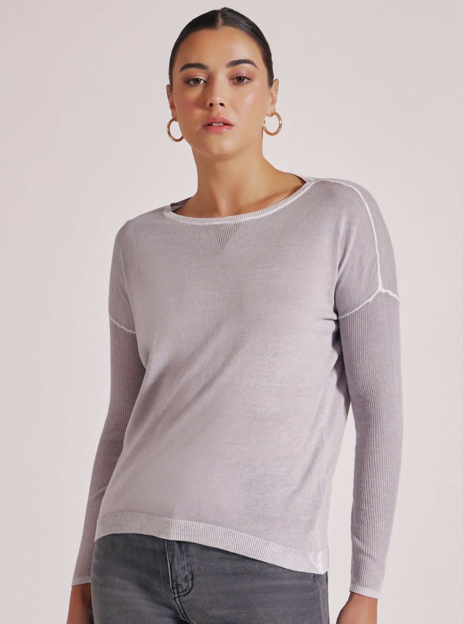 HUNTRESS BOYFRIEND SWEATER - Blanc Noir Online Store