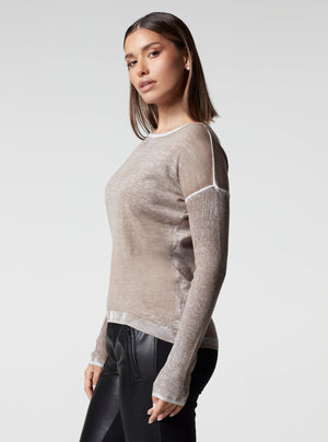 HUNTRESS BOYFRIEND SWEATER - Blanc Noir Online Store