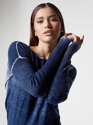 HUNTRESS BOYFRIEND SWEATER - Blanc Noir Online Store