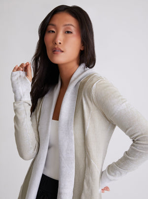 Huntress Drape Front Cardigan - Blanc Noir Online Store