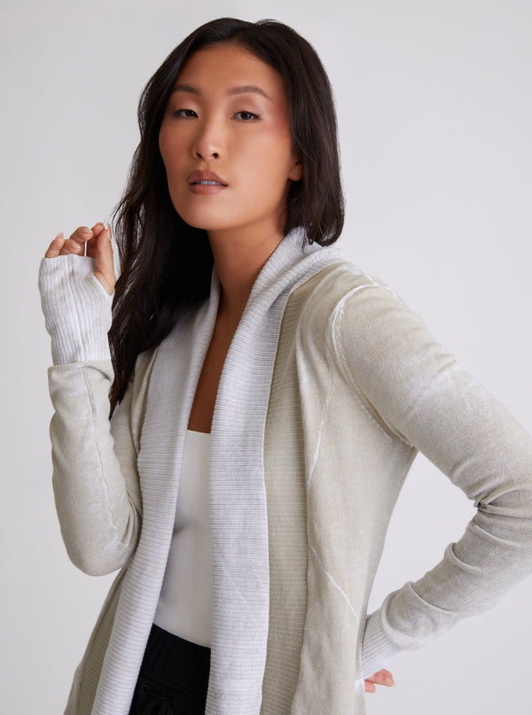 Huntress Drape Front Cardigan - Blanc Noir Online Store