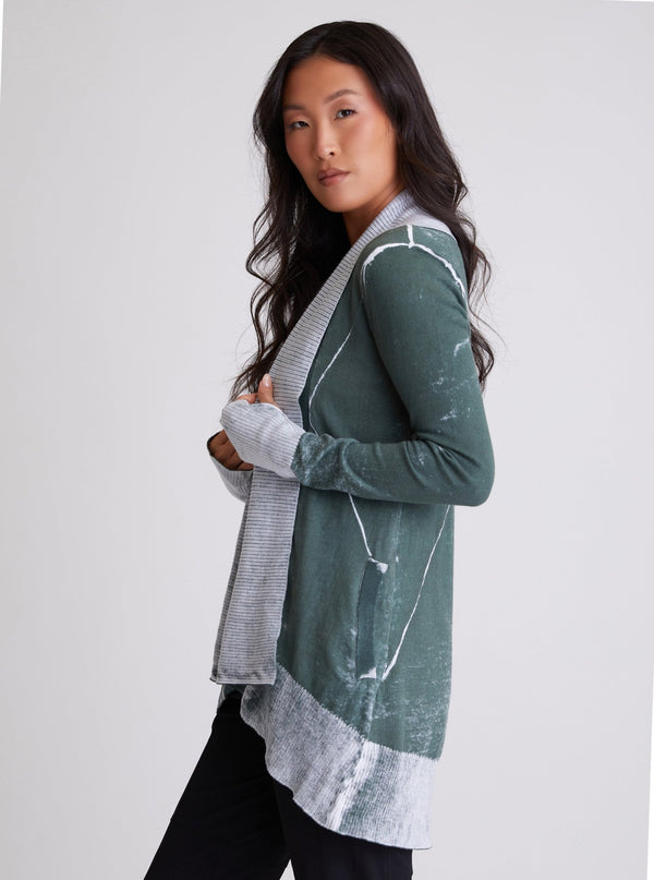Huntress Drape Front Cardigan - Blanc Noir Online Store