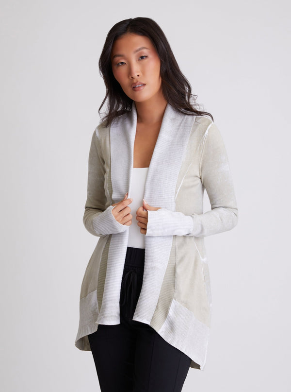Huntress Drape Front Cardigan - Blanc Noir Online Store