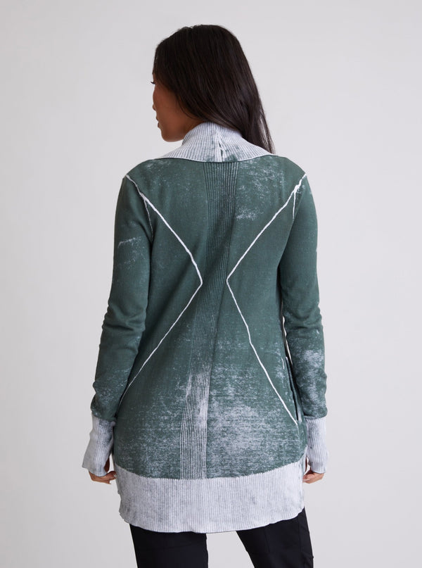 Huntress Drape Front Cardigan - Blanc Noir Online Store
