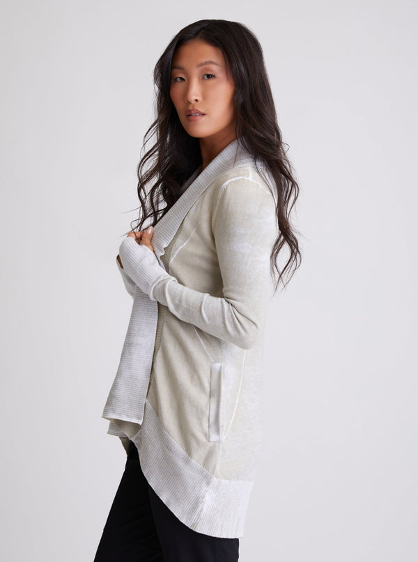 Huntress Drape Front Cardigan - Blanc Noir Online Store