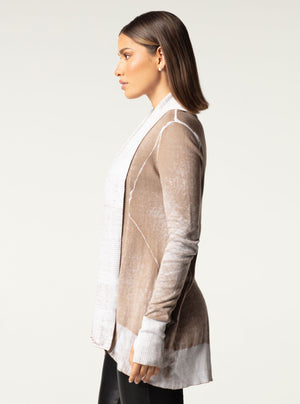 HUNTRESS DRAPE FRONT CARDIGAN - Blanc Noir Online Store