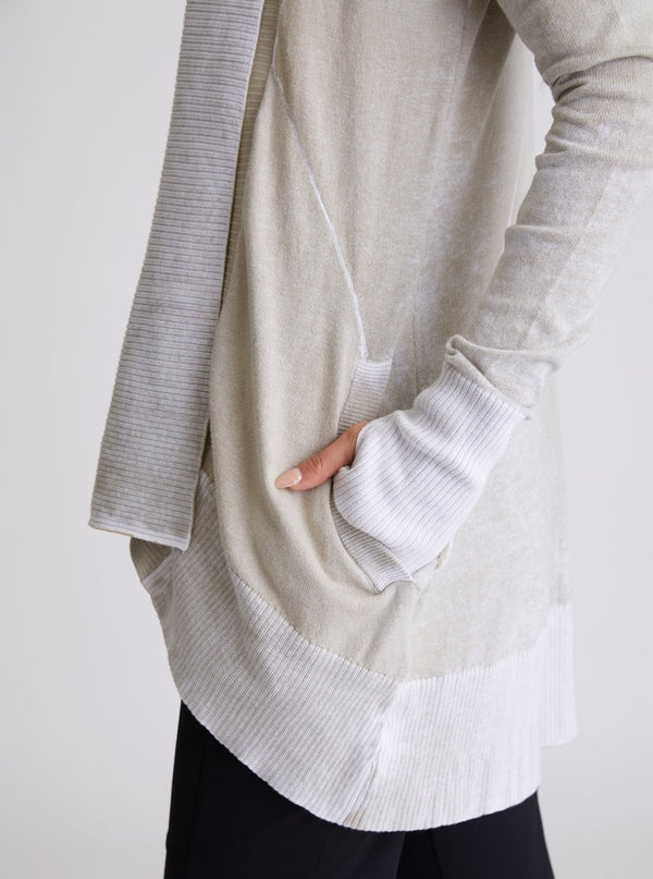 Huntress Drape Front Cardigan - Blanc Noir Online Store