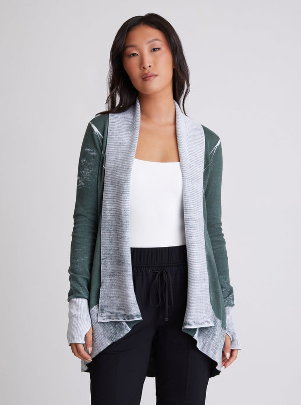 Huntress Drape Front Cardigan - Blanc Noir Online Store