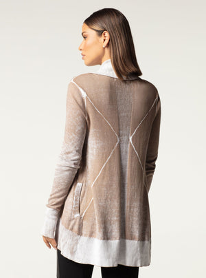 HUNTRESS DRAPE FRONT CARDIGAN - Blanc Noir Online Store