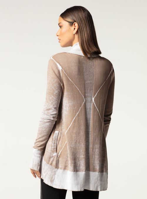 HUNTRESS DRAPE FRONT CARDIGAN - Blanc Noir Online Store