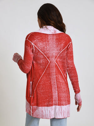 Huntress Drape Front Cardigan - Blanc Noir Online Store