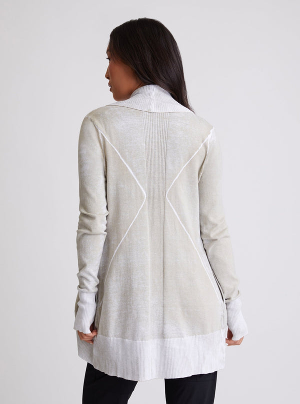 Huntress Drape Front Cardigan - Blanc Noir Online Store