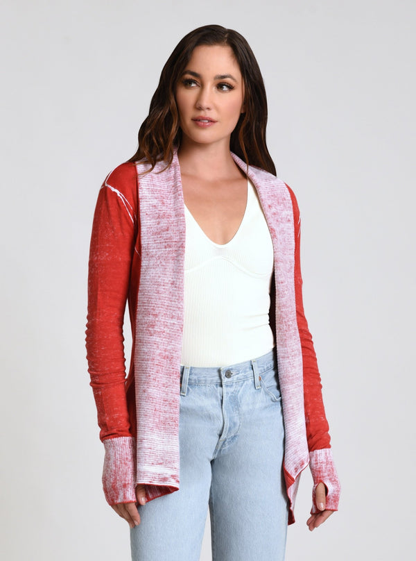 Huntress Drape Front Cardigan - Blanc Noir Online Store